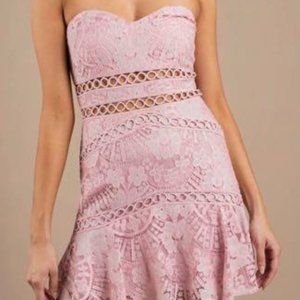 TOBI Pink Lace Dress